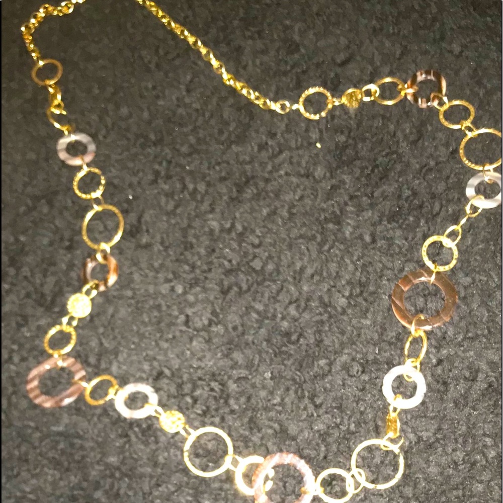 Metal works necklace
